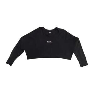 BENCH‎ Women's Y2K Skater Oversized Cropped Sweater Black XL